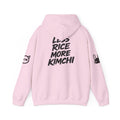 Kimchi Moto Limited Time Hoodie — "No Kimchi No Rice" Pink K-Pop Streetwear Hoodie