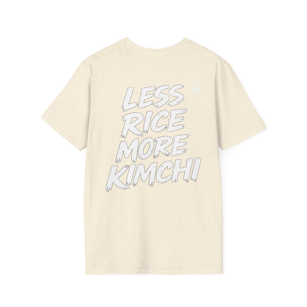 Kimchi T‑Shirt — 'Less Rice More Kimchi' Graphic Tee