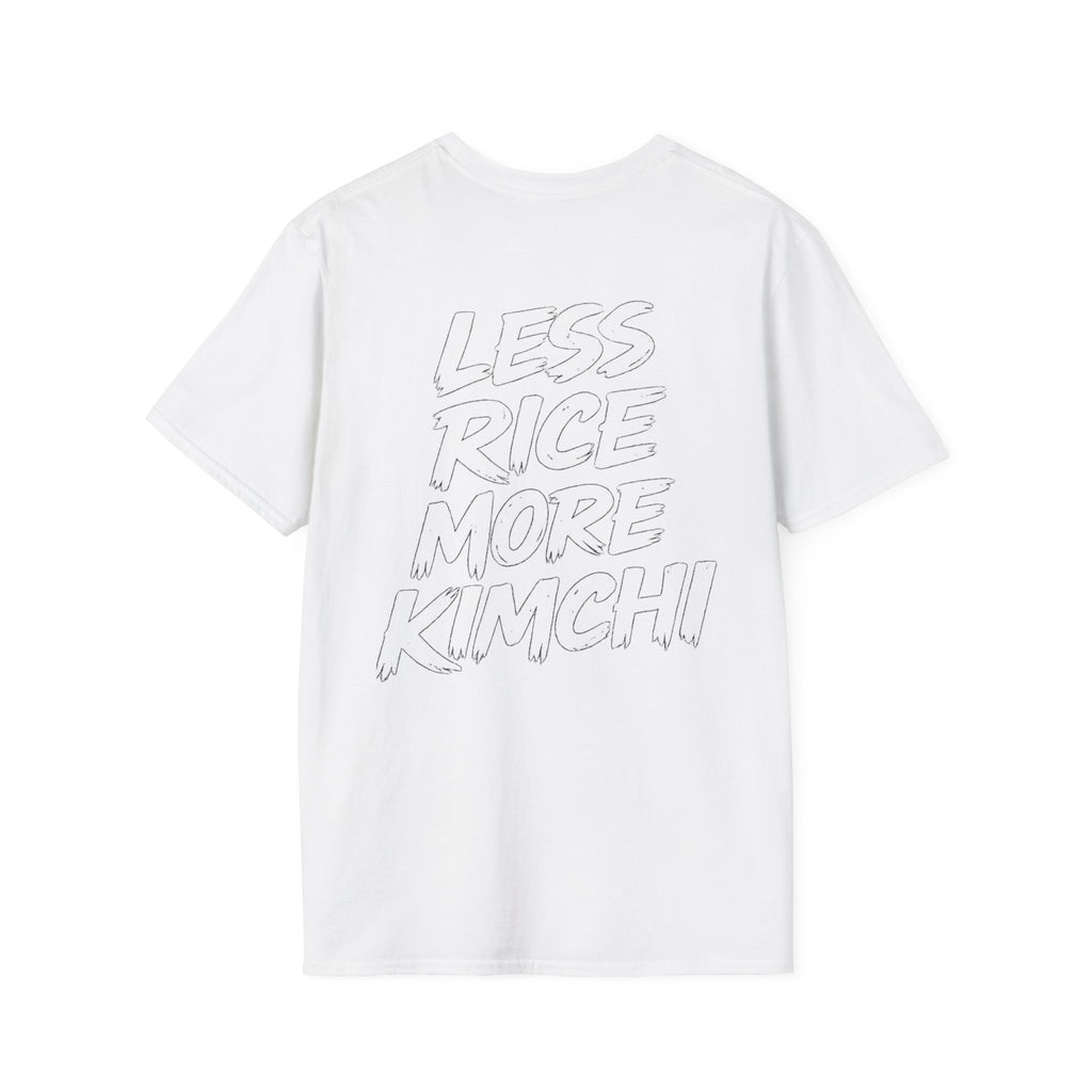 Kimchi T‑Shirt — 'Less Rice More Kimchi' Graphic Tee