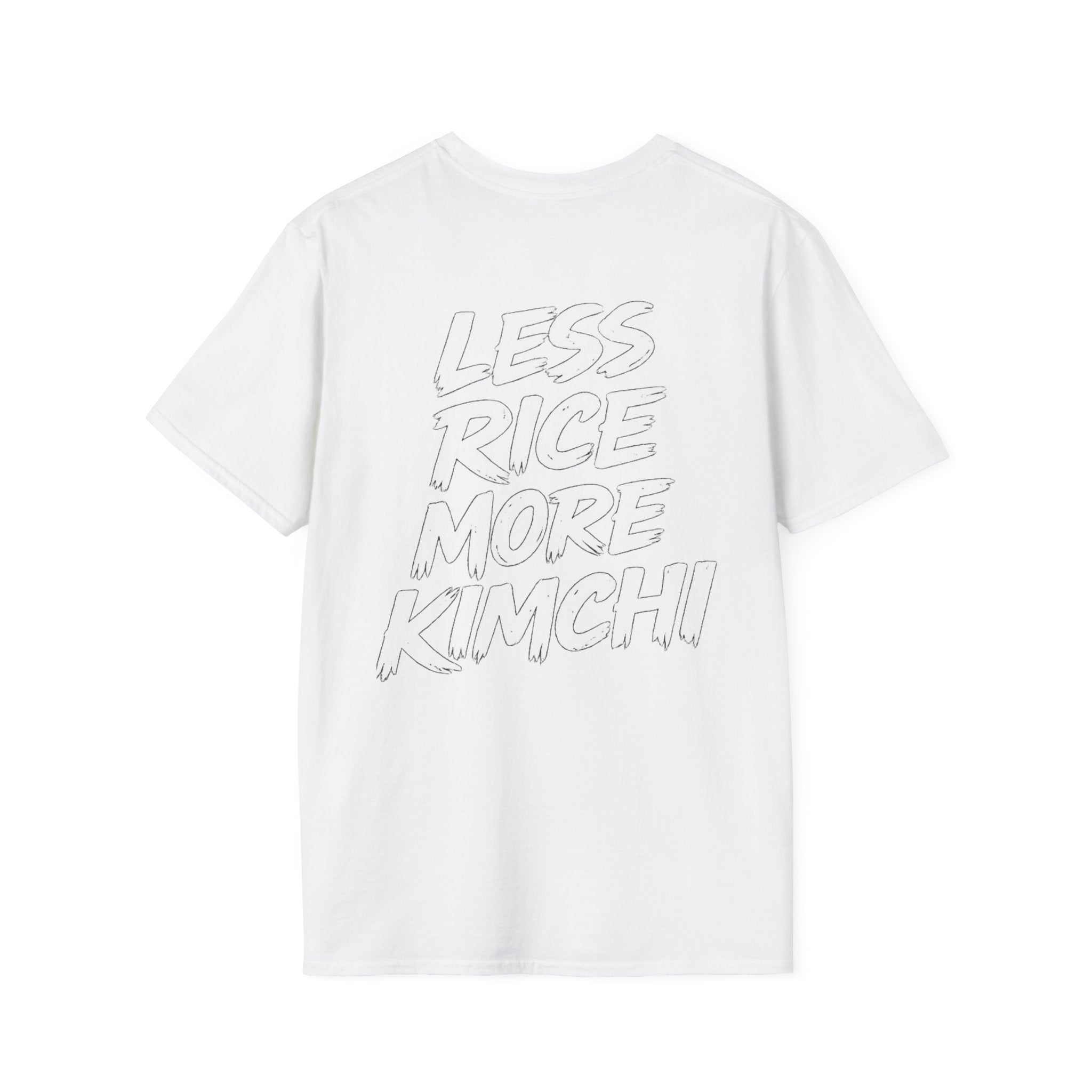 Kimchi T‑Shirt — 'Less Rice More Kimchi' Graphic Tee