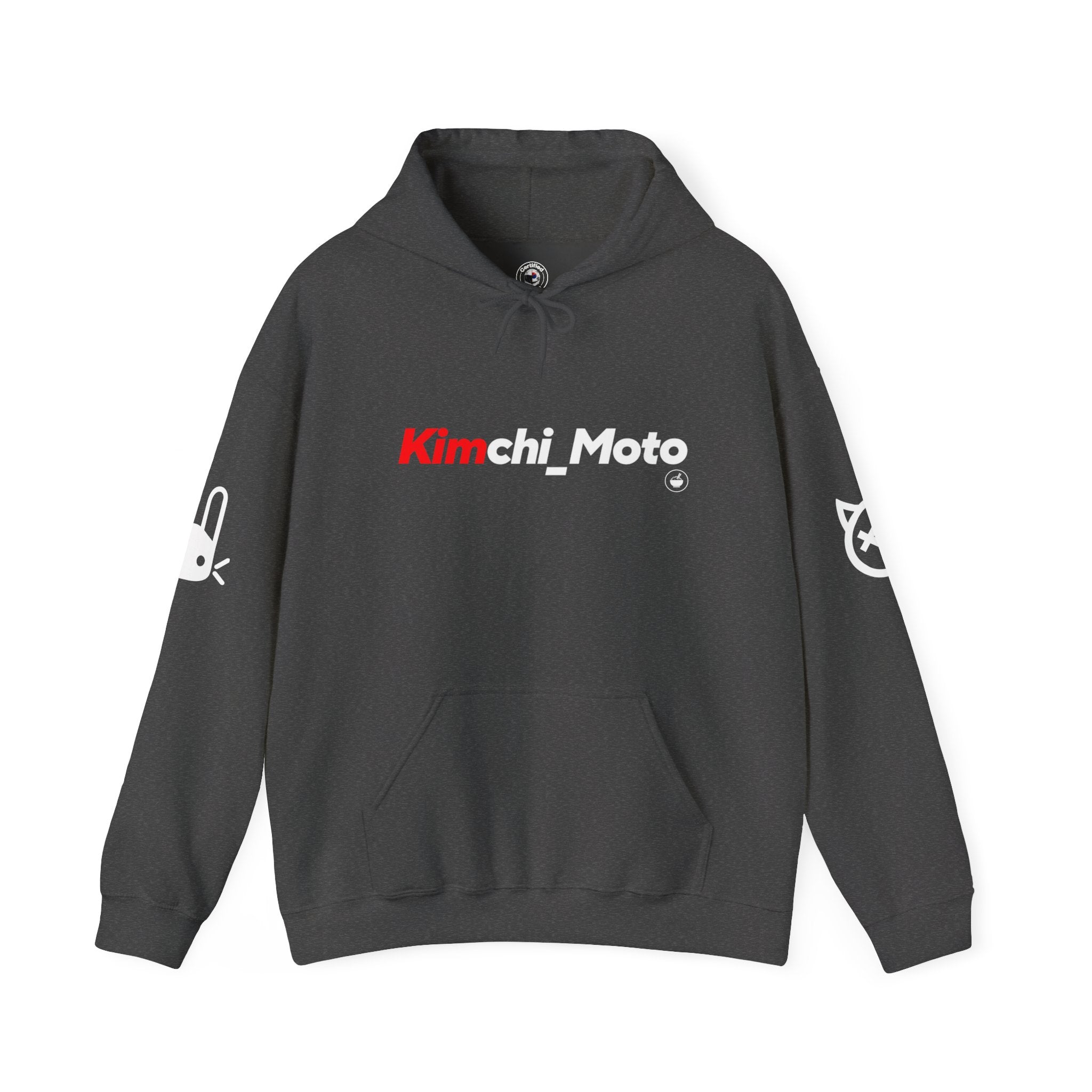 Kimchi Hoodie – 'Less Rice More Kimchi' Graphic Pullover