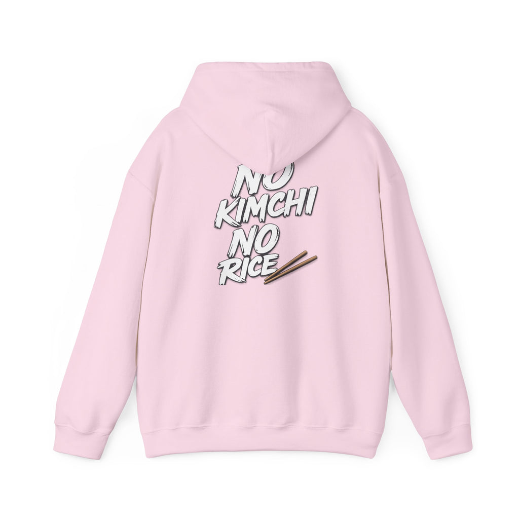 Kimchi Hoodie — "No Kimchi No Rice" Korean Food Graphic Pullover