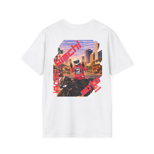 Motorcycle Rider Graphic Tee — Phoenix City Sunset Moto Design