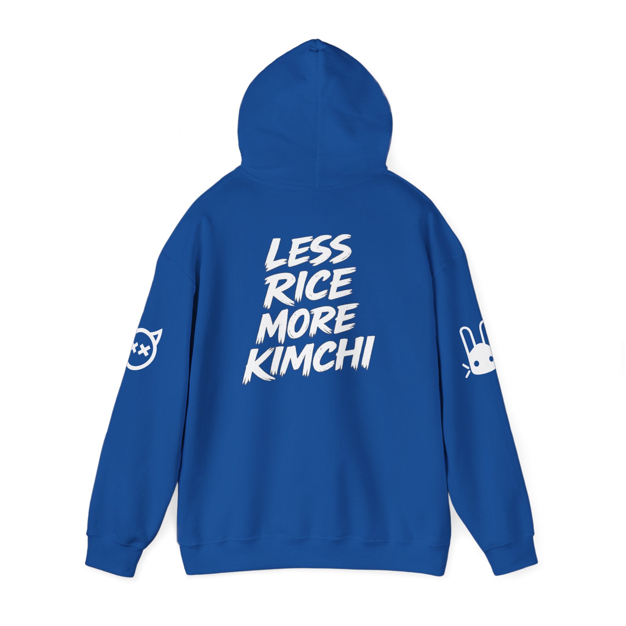 Kimchi Hoodie – 'Less Rice More Kimchi' Graphic Pullover